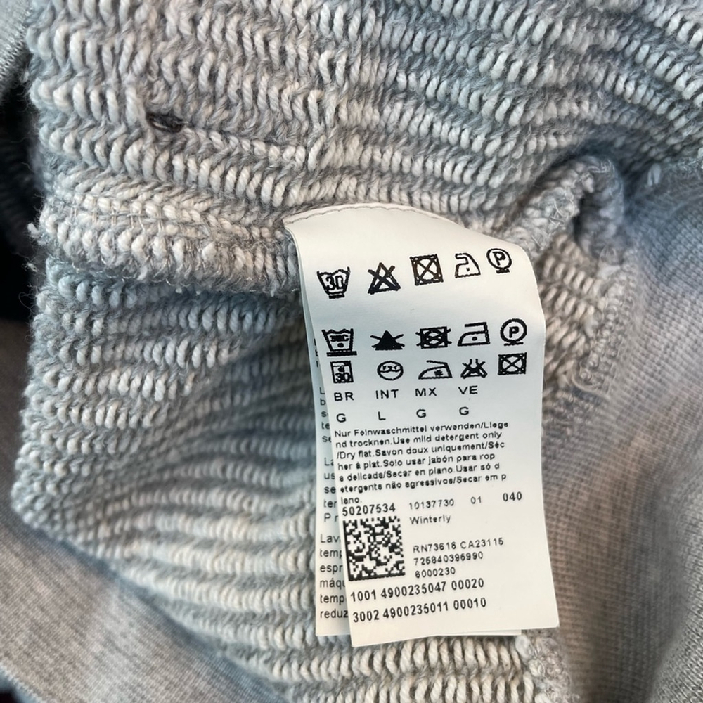 BOSS ORANGE Light Gray Knit Sweater Hugo Boss Jacket - Picture 9 of 10